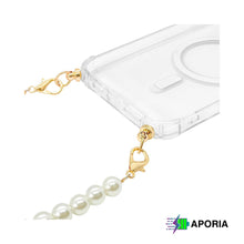 Load image into Gallery viewer, Aporia Magsafe Clear Case - Pearl Crossbody Strap for iPhone 15/14/13/12 Series
